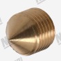 Латунная коническая заглушка для нагревательных элементов M10x1