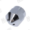 Хромований паровий носик "NR" внутрішній - 1/8ВР - Ø 12x16мм - 4 отвори Ø 1,6мм