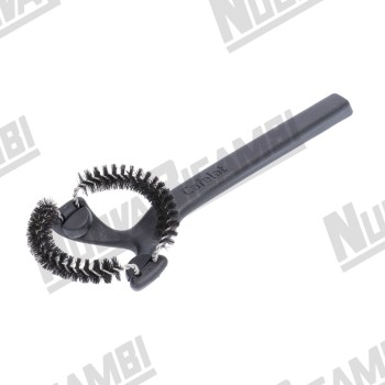 Щітка "CAFELAT" для чищення прокладки головки групи та кільця групи, довж.240мм - щетина Ø80мм