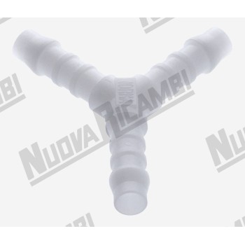 Y-образный штуцер для дренажного шланга, 3 пути - Ø 6мм