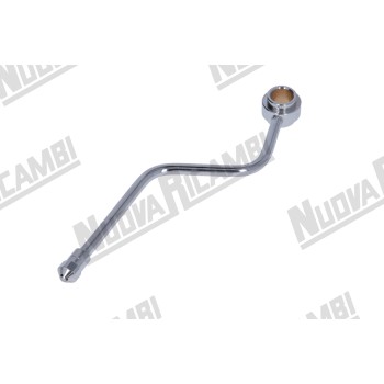 Хромована парова трубка "NR" - Ø 8мм - з'єднання штуцера Ø 16мм - довж. 220мм - для FAEMA COMPACT/ DUE/ EXPRESS/ SPECIAL