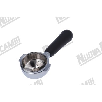 Портафільтр "NR" - кутовий 15° - з ручкою "NR" M12 - з'єднання носика 3/8 - пружина фіксації фільтра - для FAEMA/ CASADIO