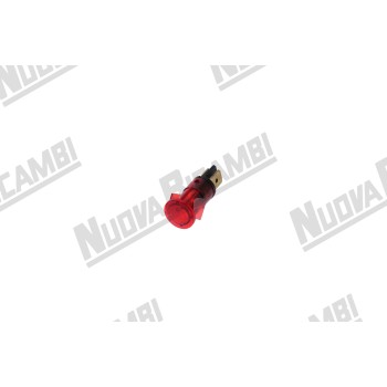 Червона пілотна лампа 250В - 120°C - головка Ø 14мм - отвір Ø 12мм - для FAEMA