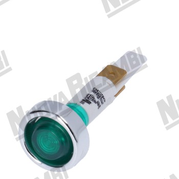 Зелена сигнальна лампа 250В - 120° - головка Ø 20мм - отвір Ø 10мм - для VBM/ ELEKTRA/ ECM DE/ PROFITEC