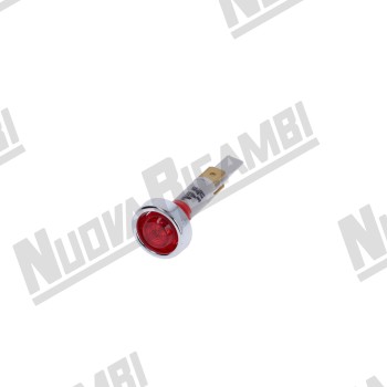 Червона пілотна лампа 250В - 120°C - головка Ø 20мм - отвір Ø 10мм - для VBM/ ELEKTRA/ ECM DE/ PROFITEC