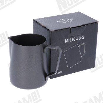 Чорний молочник (пітчер) з нержавіючої сталі з тефлоновим покриттям 350мл/12унцій
