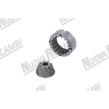 Конічні жорна WEGA/COMPAK Ø шестигранник 68/48 - Ø внутр. 49/13, 4 отвори зі шпонкою