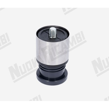 Висувна ніжка з нержавіючої сталі - Ø 50x55/75мм - штифт M10x20мм