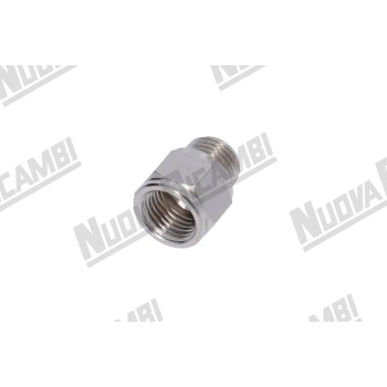 Фітинг G 1/4НР - 1/4ВР - шестигранник 17мм - "нікельована латунь"