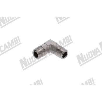 Угловой фитинг G 1/8НР - 1/8НР - шестигранник 10мм - "никелированная латунь"