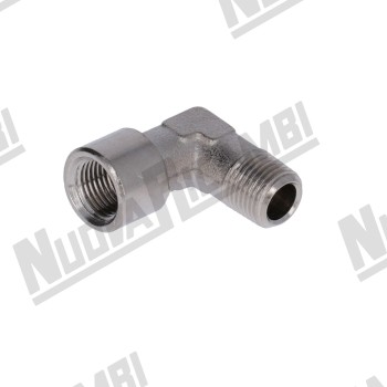 Угловой фитинг G 1/8НР - 1/8ВР - шестигранник 10мм - "никелированная латунь"