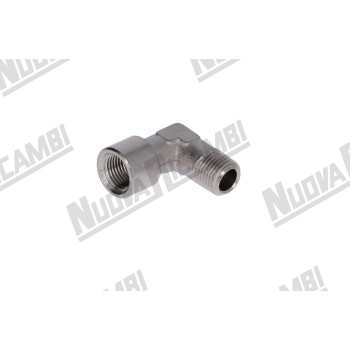 Угловой фитинг G 1/8НР - 1/8ВР - шестигранник 10мм - "никелированная латунь"