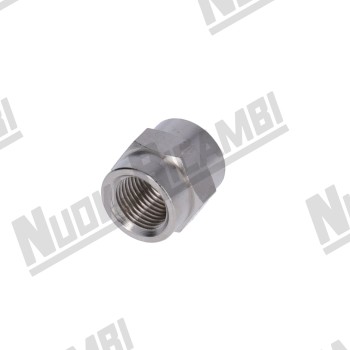 Втулочный фитинг G 1/8ВР - 1/8ВР - шестигранник 14мм - "никелированная латунь"