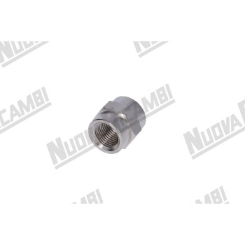 Втулочный фитинг G 1/8ВР - 1/8ВР - шестигранник 14мм - "никелированная латунь"