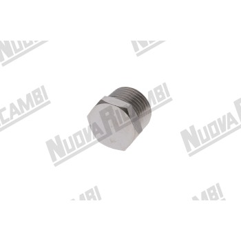 Колпачок G 1/2НР "никелированная латунь" - шестигранник 22мм, выс. 19мм