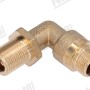 Латунний кутовий фітинг для трубки гарячої води - G 3/8НР - 3/8НР - "NSF" - для PROMAC/ RANCILIO