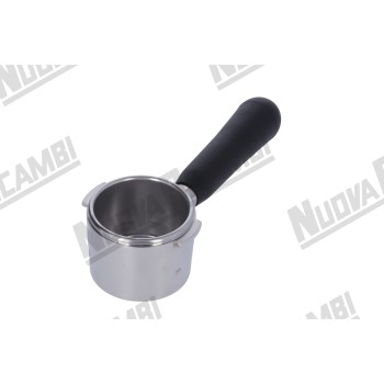 Бездонний портафільтр "NR" з ручкою "NR" M12 - фільтр 42 гр - пружина фіксації фільтра - для AURORA/ BFC/ ECM/ ELEKTRA/ EXPOBAR/ LA SCALA/ RANCILIO/ SANREMO/ SV ITALIA/ VIBIEMME/ WEGA