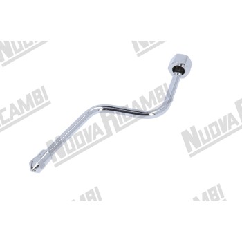 Хромована парова трубка "NR" в зборі - Ø 8мм - гайка 3/8ВР - довж. 190мм - для GAGGIA