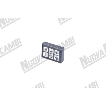 Сенсорна панель "GICAR" 6 кнопок для BRASILIA/ECM/FIORENZATO CS, 16 контактів (9.9.09.28G)