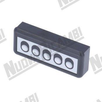 Сенсорна панель "GICAR" 5 кнопок - 5 LED для FIAMMA RST/SV ITALIA, 16 контактів (9.9.08.83G)