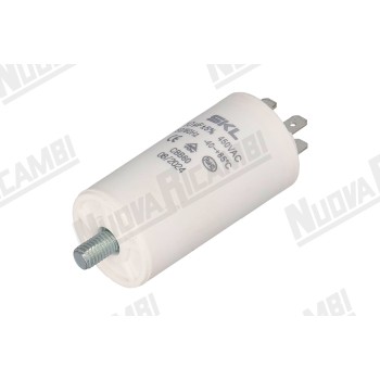 Конденсатор 10мкФ - 220/240В - 425/475В - 50/60Гц - Ø 30мм - вис. 70мм для RANCILIO/ FAEMA/ MAZZER/ COMPAK/ EXPOBAR/ CASADIO/ LA SPAZIALE/ FIAMMA RST/ VICTORIA ARDUINO/ NUOVA SIMONELLI/ EURKA/ COMENDA/ FIORENZATO MC