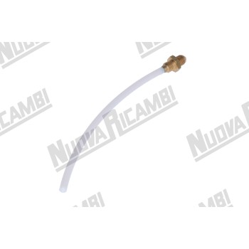 Тефлонова інжекторна трубка - Ø 8мм - 1/4М під хомут-1/4М - довж. 230мм - для FAEMA EXPRESS/ SPECIAL/ NOSTOP/ STAR