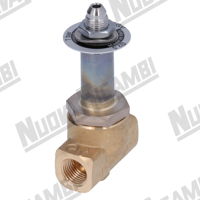 Корпус електромагнітного клапана 3-ходовий 1/4-1/4 ВР, отвір Ø 2.5мм, ущільнення VITON, дренаж конічний 1/8, фітинг Ø 14.5мм