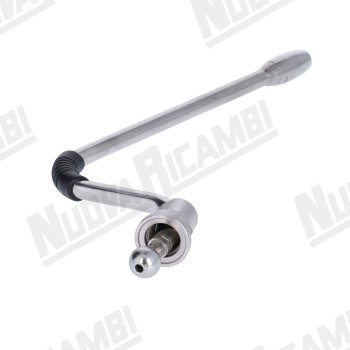 Парова трубка з нержавіючої сталі "NR" в зборі - Ø 10мм - гайка 3/8ВР - носик внутрішній 4 отвори 1/8 - довж.230мм - для CASADIO DIECI/ VENTI