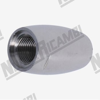 Паровий носик "NR НЕРЖАВІЮЧА СТАЛЬ" внутрішній - 1/8ВР - 4 отвори Ø 1мм - 15x28мм