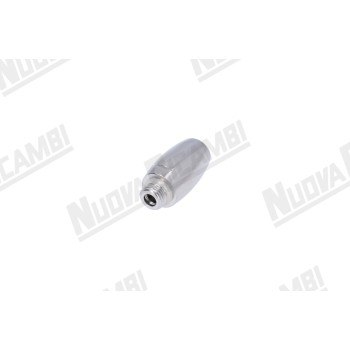 Насадка на стимер, нержавейка, внешняя резьба 1/8F - 4 отв. Ø 1мм - 1Ø 1,5мм - 15x28мм