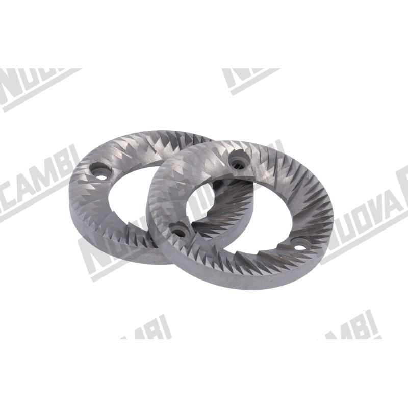 Жорна FAEMA/CIMBALI MD2000/MD3000/MAGNUM праві, Ø шестигранник 75 - Ø внутр. 43 - вис. 9мм, 3 отвори Жорна FAEMA/CIMBALI MD2000/MD3000/MAGNUM праві, Ø шестигранник 75 - Ø внутр. 43 - вис. 9мм, 3 отвори