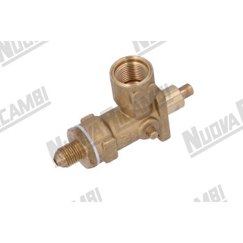 Кран пара/воды для кофемашины FAEMA ( DUE/ E91cc ) - 1/4M конус - 1/2F - седло из нержавейки