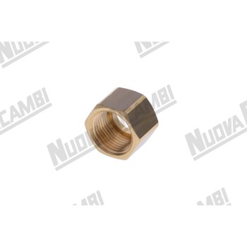 Гайка G 3/8ВР - отверстие Ø 12,5мм - выс. 14,5мм - шестигранник 19мм для приварного наконечника Ø 10мм