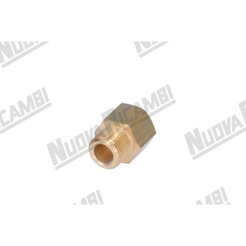Фитинг 3/8НР - 3/8ВР, шестигранник 21мм, латунь