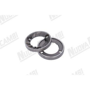 Пара жорен "NR" ліві - Ø зовн. 64мм - Ø внутр. 38мм - вис. 9мм - 3 отвори - для RANCILIO MD50/ PROMAC MD64