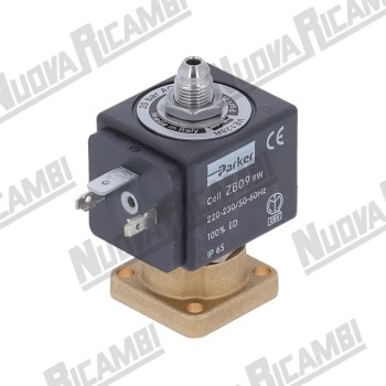 Електромагнітний клапан PARKER 3-ходовий V220-230/50-60 Гц 9Вт - отвір Ø 1,5 - 20 бар - рубінове ущільнення - конічний дренаж 1/8