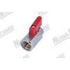 SPHERE VALVE 3/8F- 3/8M LEVER 180°