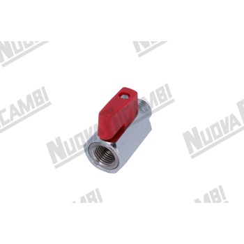 Кульковий клапан 1/4НР - 1/4ВР, довж.40мм