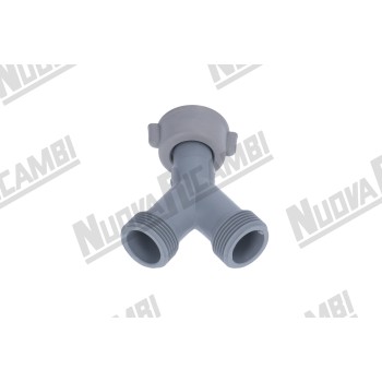 Пластиковий Т-подібний фітинг 3 шляхи G 3/4НР - 3/4НР - 3/4ВР