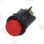 Червона пілотна лампа біполярного перемикача - 250В - 16А - отвір Ø 25мм
