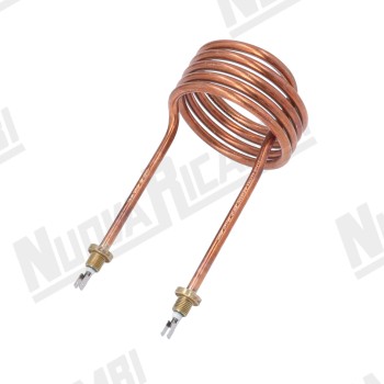 Нагрівальний елемент (тен) - V230 - 1700Вт - 2 контакти FASTON - Ø 110мм - фітинги 1/4НР - довж. 195мм для RANCILIO S24/ S26/ S27