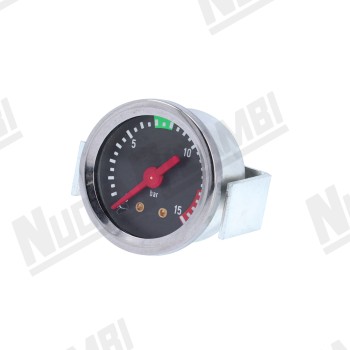 Манометр 1 шкала 0-15 бар, з&#039;єднання 1/8НР плоске - рамка Ø 44мм - корпус Ø 39мм для GAGGIA