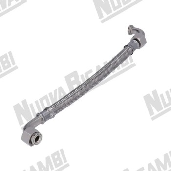 Гнучкий впускний шланг з нержавіючої сталі 3/8ВРп-3/8ВРп, 2 вигини, 25см