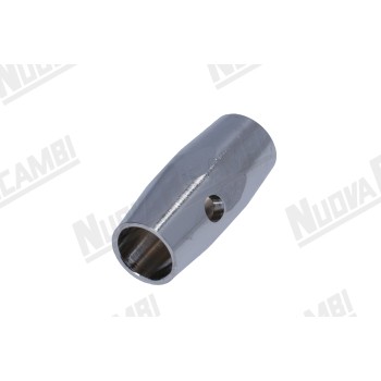 Хромований паровий носик "NR" внутрішній - M10x1 - 3 отвори - Ø 12x32мм