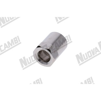 Хромована гайка G 3/8ВР для трубки води/пари - шестигранник 21мм - для LA PAVONI