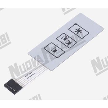 Мембрана сенсорної панелі 3 кнопки - 1 LED - 8 контактів - для LA PAVONI