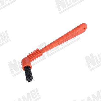 Помаранчева щітка "NR SMART" для кавового душа - довж. 160мм - щетина Ø 10X25мм