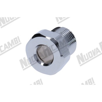 Хромований фітинг трубки крана води/пари - G 1/2"НР - отвір Ø 12мм - для FAEMA E91/ DUE