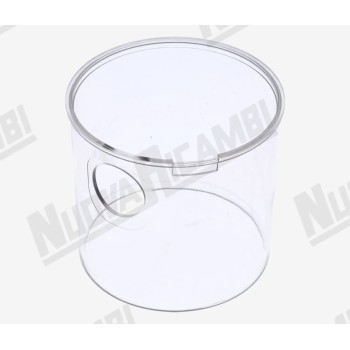 Плексигласовый цилиндр дозатора молотого кофе Ø 121x116x115мм - для BEZZERA/ CARIMALI/ PAVONI/ RENEKA/ OBEL