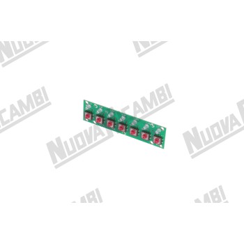 Плата сенсорної панелі 7 кнопок - 7 LED - 10 контактів - для ASTORIA CMA GLORIA/ WEGA CONCEPT/ ORCHESTRALE (18371079)